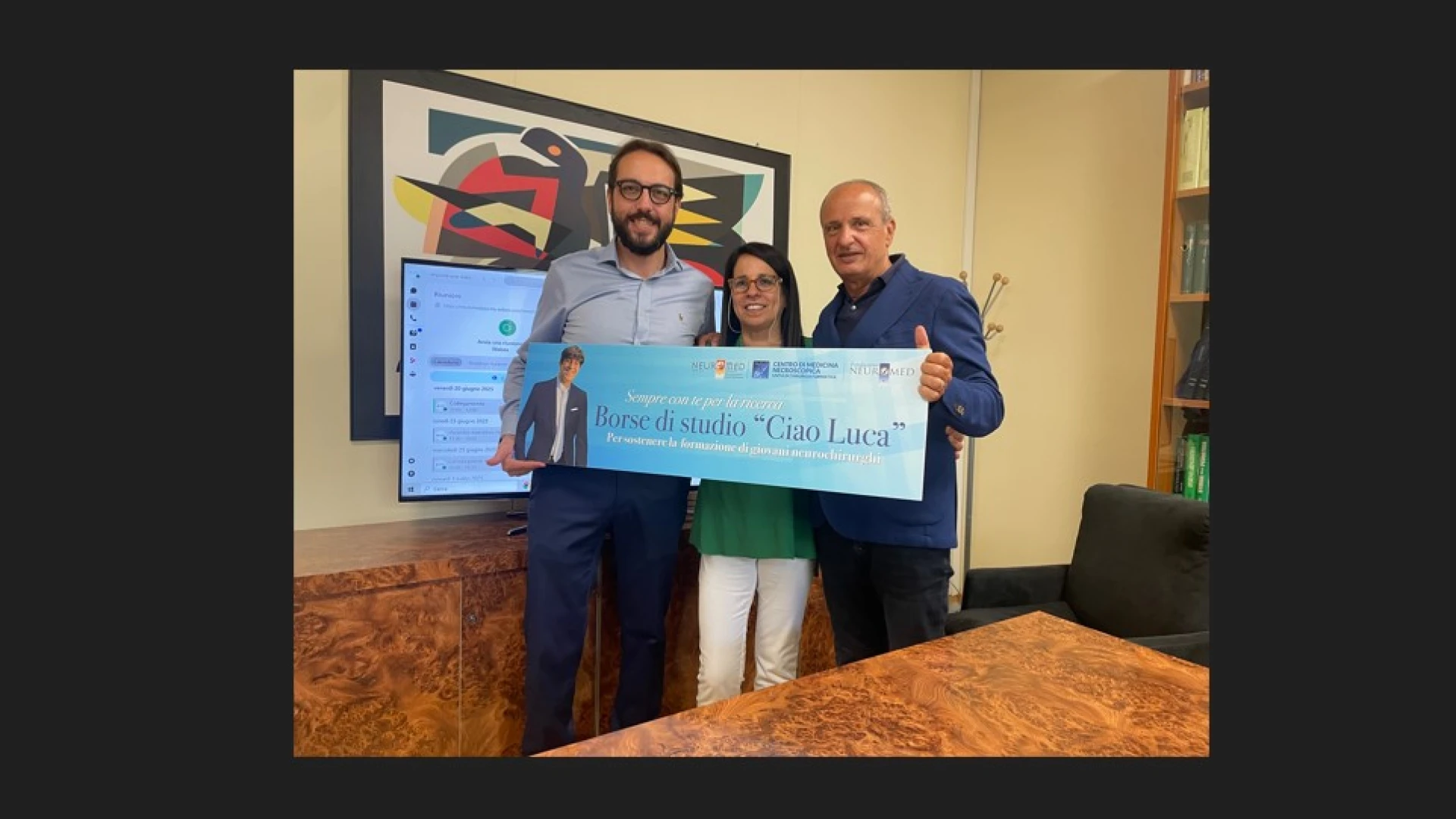 Premio Internazionale “A Luca”. Consegnate presso il Neuromed di Pozzilli due borse di studio a studenti in Neurochirurgia.
